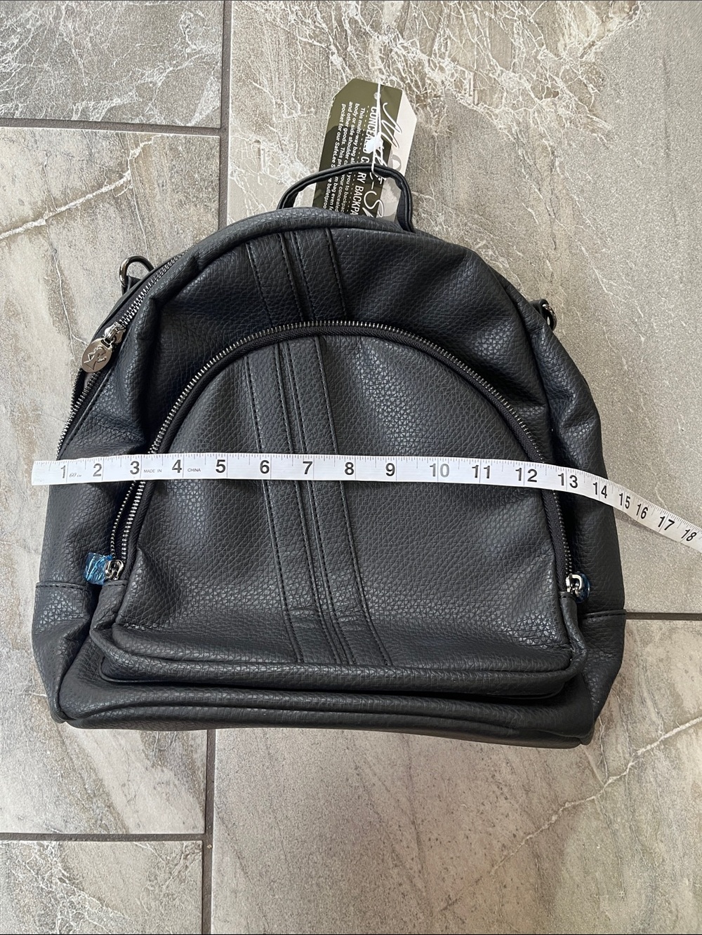 🖤 NWT Damsel In Defense Multi Shay Backpack Black Concealed Carry - Picture 12 of 16